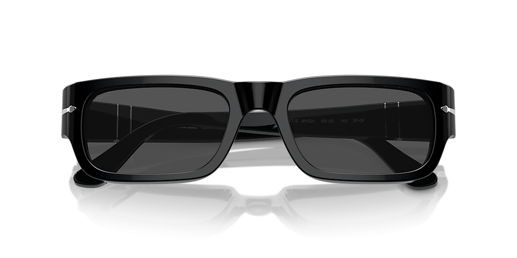 PO3347S Adrien Transitions Persol Black/Grey XL