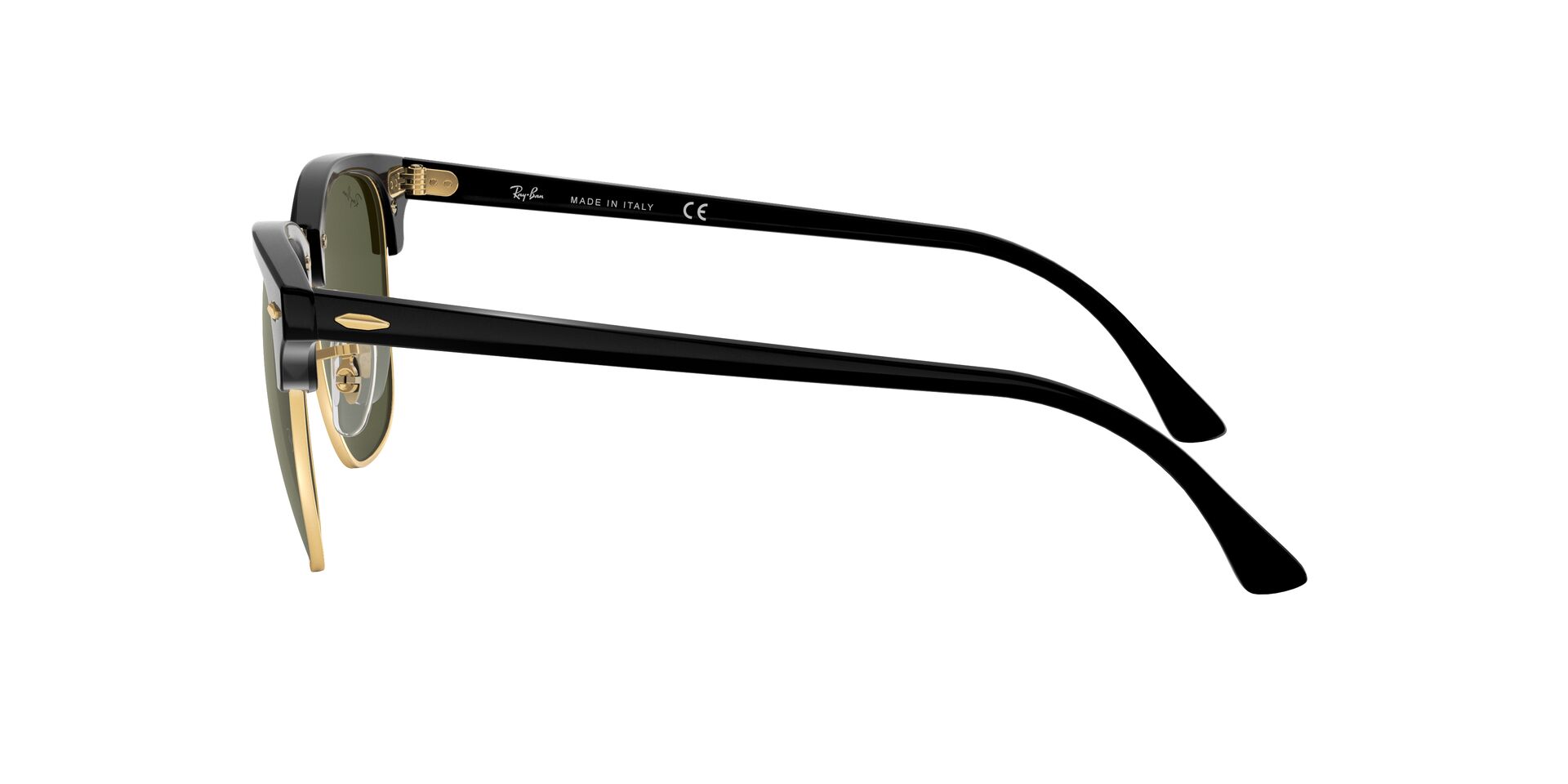 RB3016 Clubmaster Classic Black/Green M