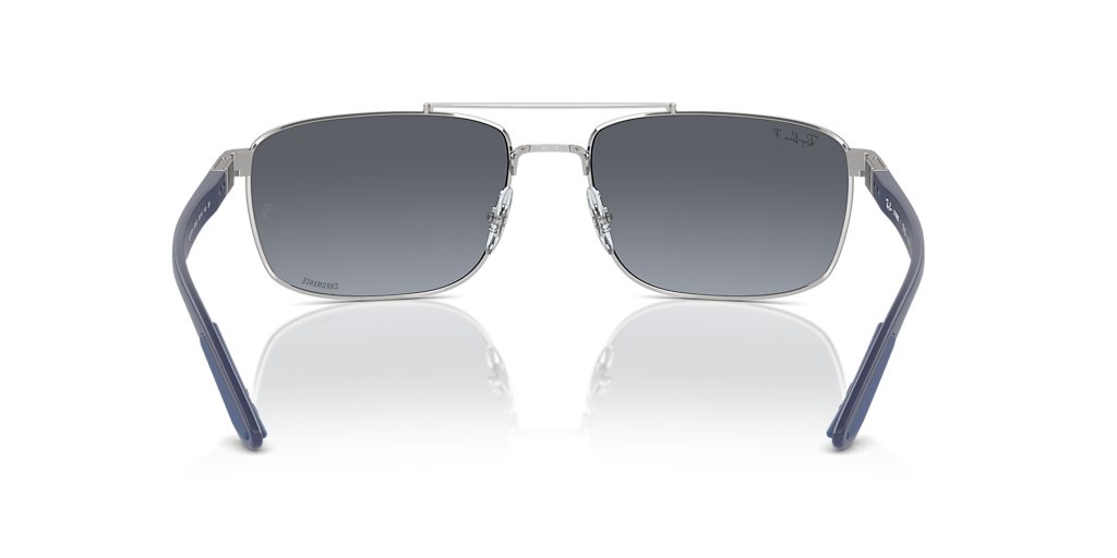 RB3737CH RB3737 Chromance Ray-Ban فضي/أزرق XXL