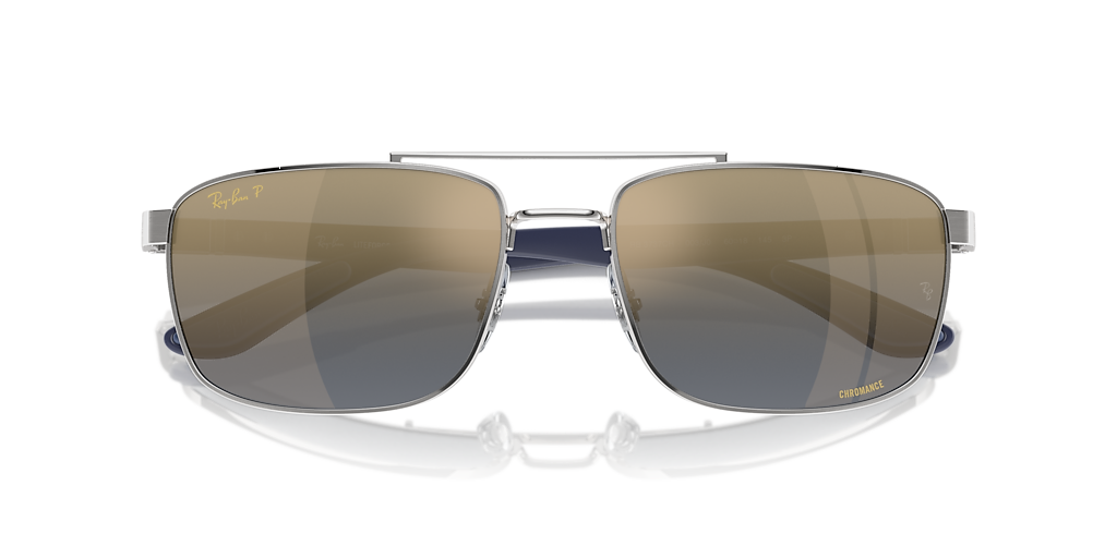 RB3737CH RB3737 Chromance Ray-Ban فضي/أزرق XXL