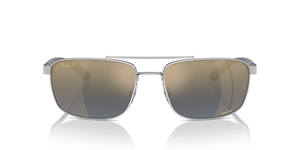 RB3737CH RB3737 Chromance Ray-Ban فضي/أزرق XXL
