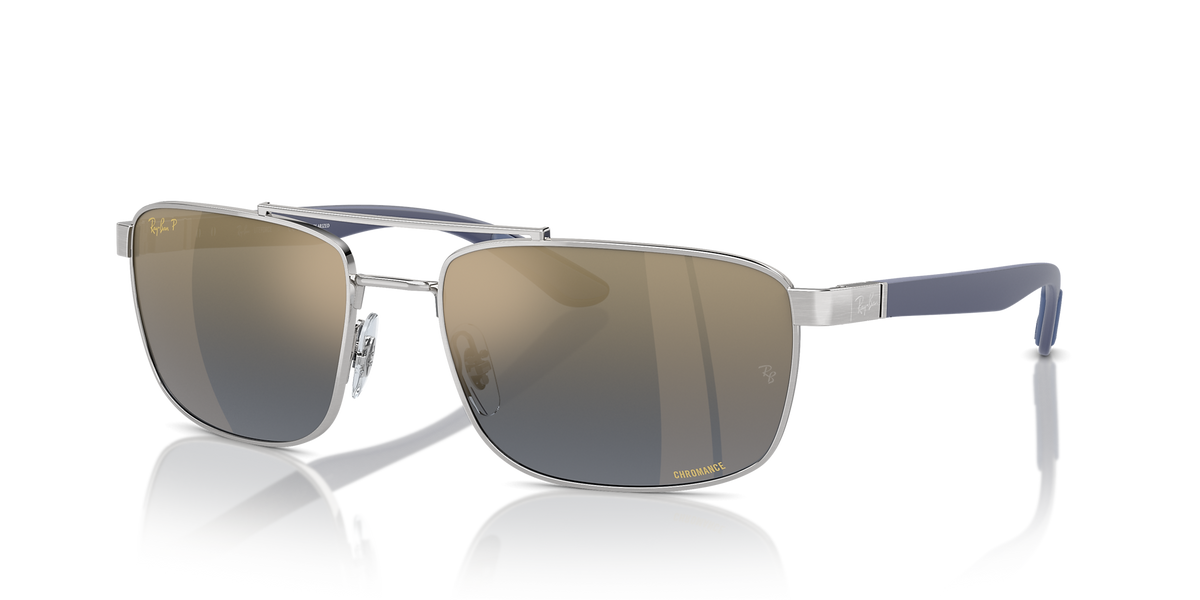 RB3737CH RB3737 Chromance Ray-Ban فضي/أزرق XXL
