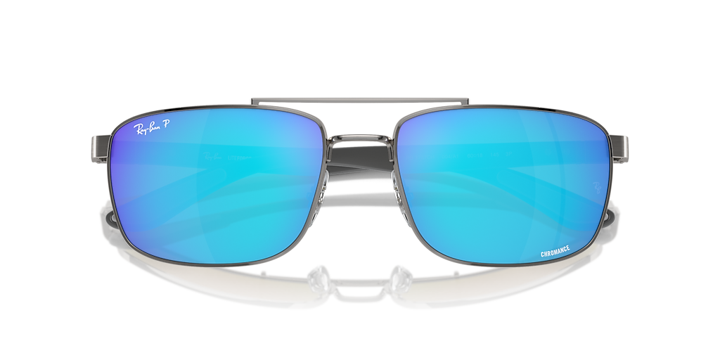 RB3737CH RB3737 Chromance Ray-Ban فضي/أخضر XXL