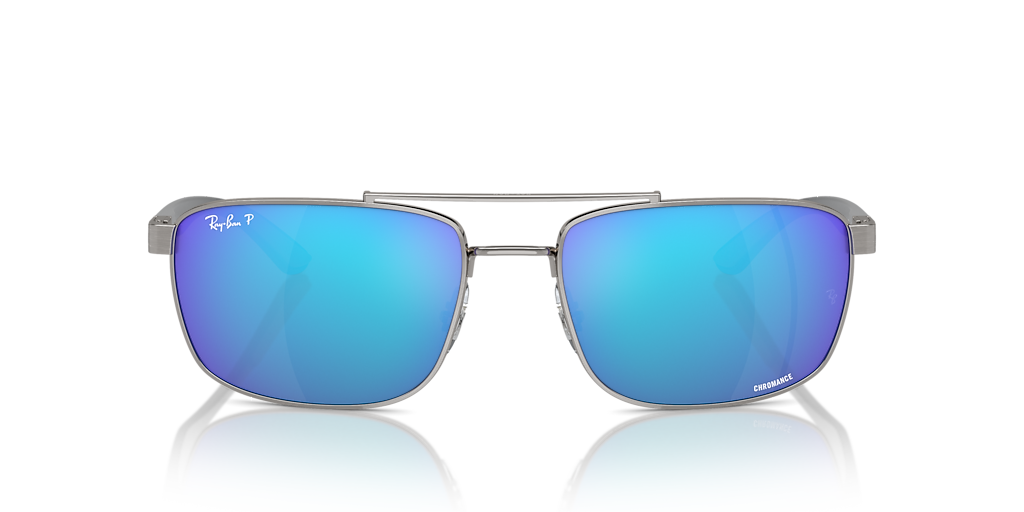 RB3737CH RB3737 Chromance Ray-Ban فضي/أخضر XXL