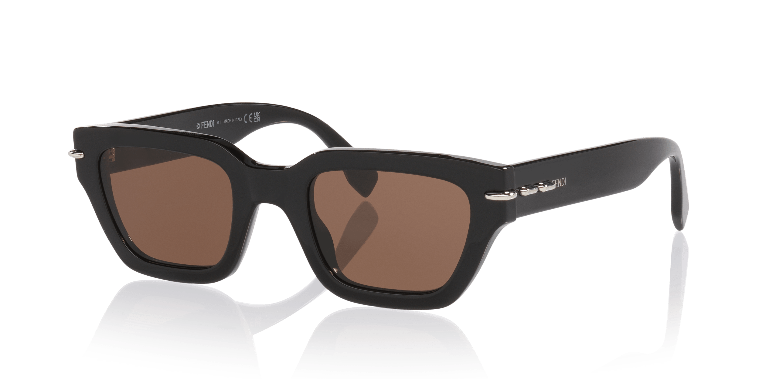 Fendi Selleria FE40191I Fendi أسود/بني XS