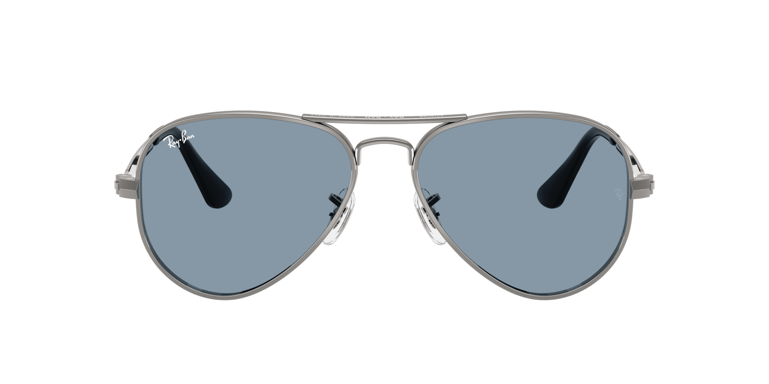 Aviator Max Summer Capsule RAY-BAN رمادي معدني/أزرق XL