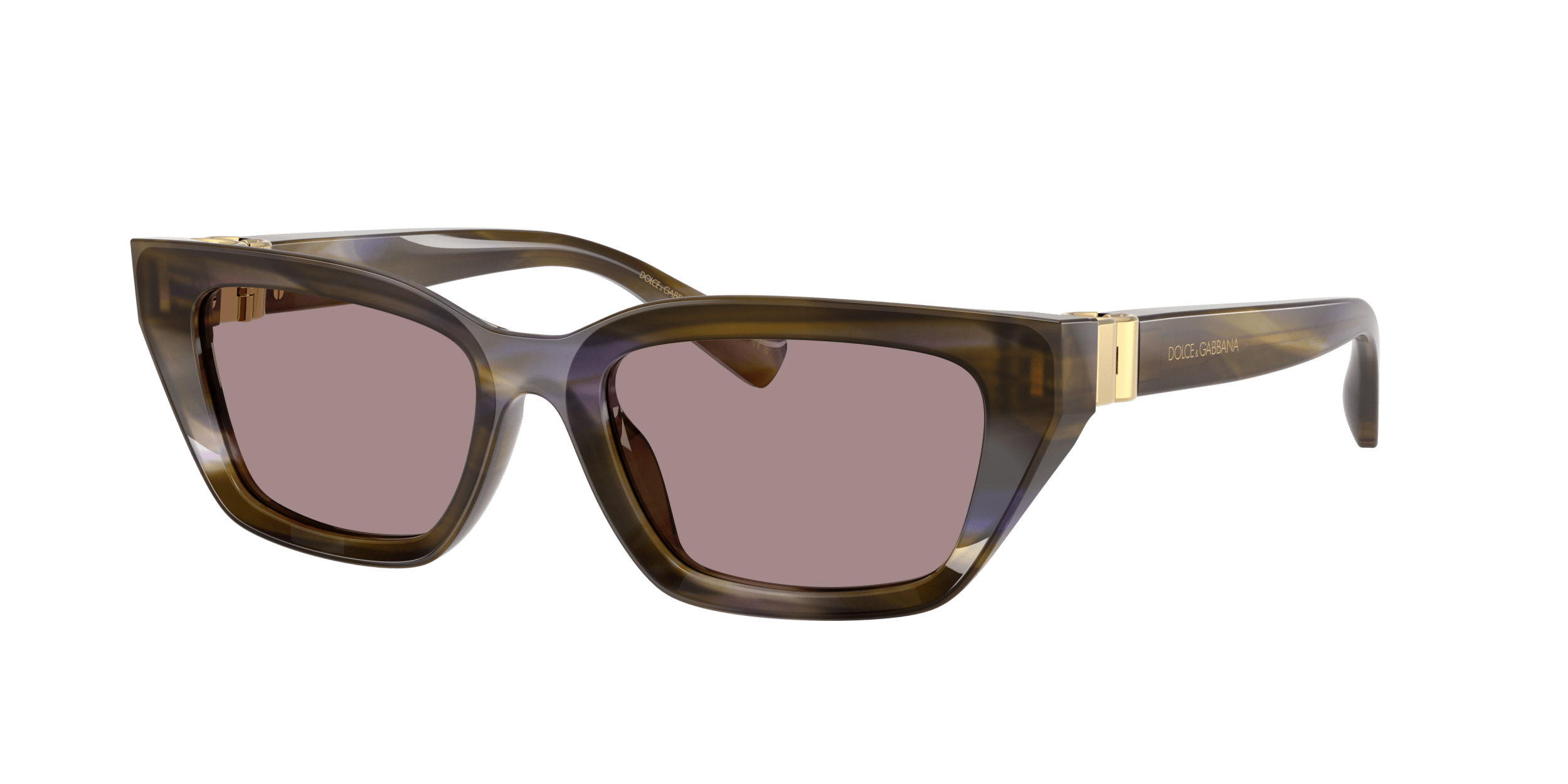 DG4532 DOLCE & GABBANA Striped Olive/Violet S