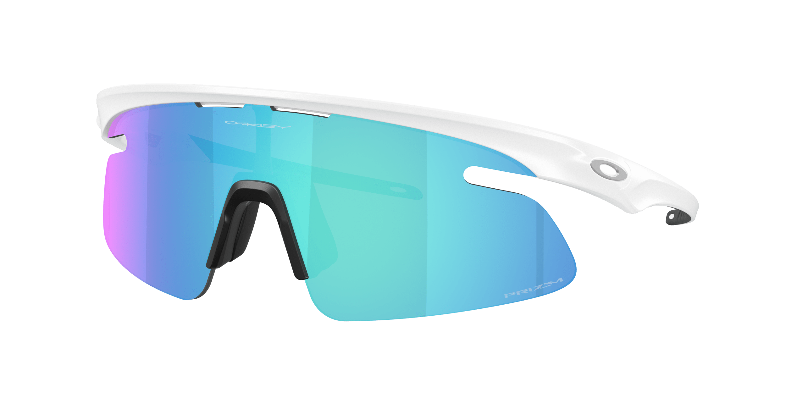 RSLV Lite OAKLEY أبيض غير لامع/بريزم ياقوتي XXL