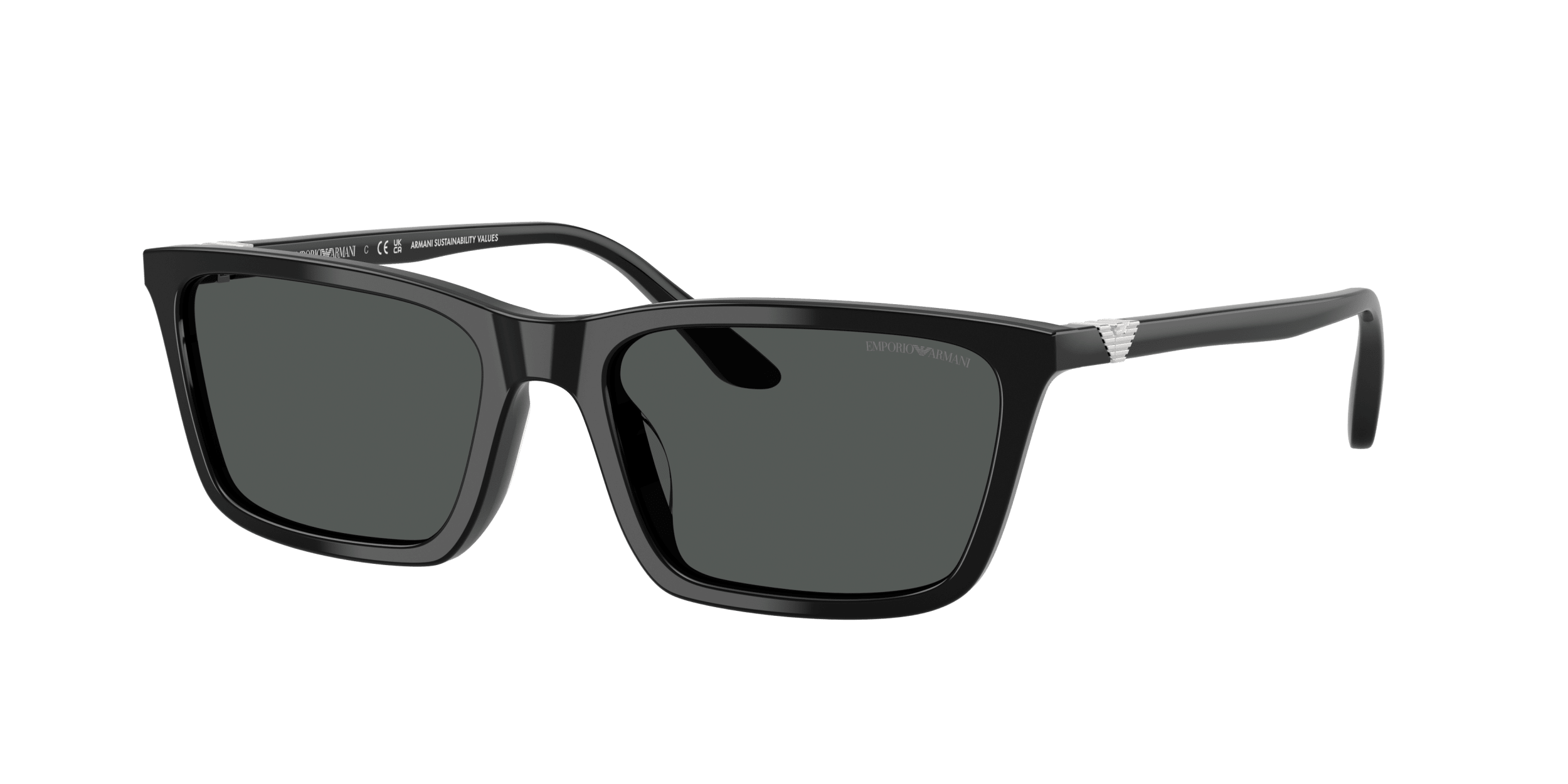 EA4239U Emporio Armani Shiny Black/Dark Grey XL