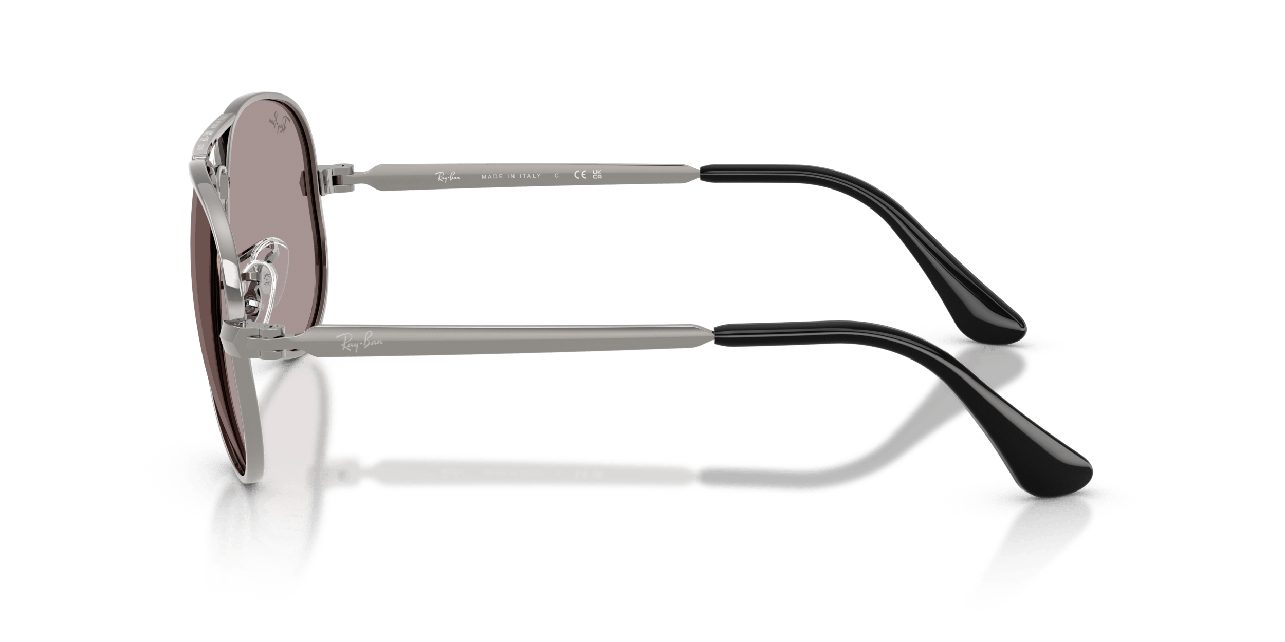 Aviator راي بان رمادي/بنفسجي XL