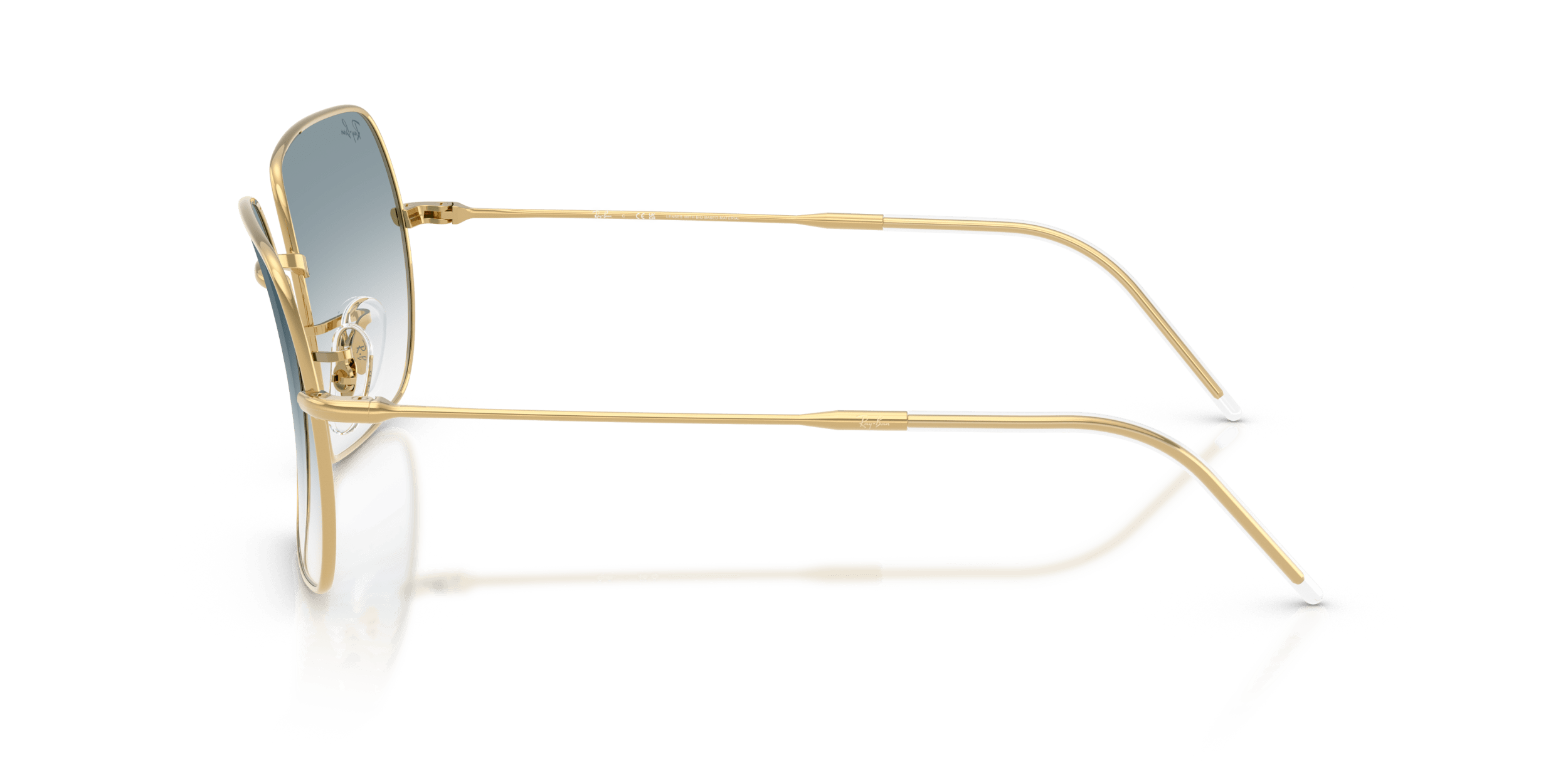 Square 1971 RAY-BAN Gold/Blue L
