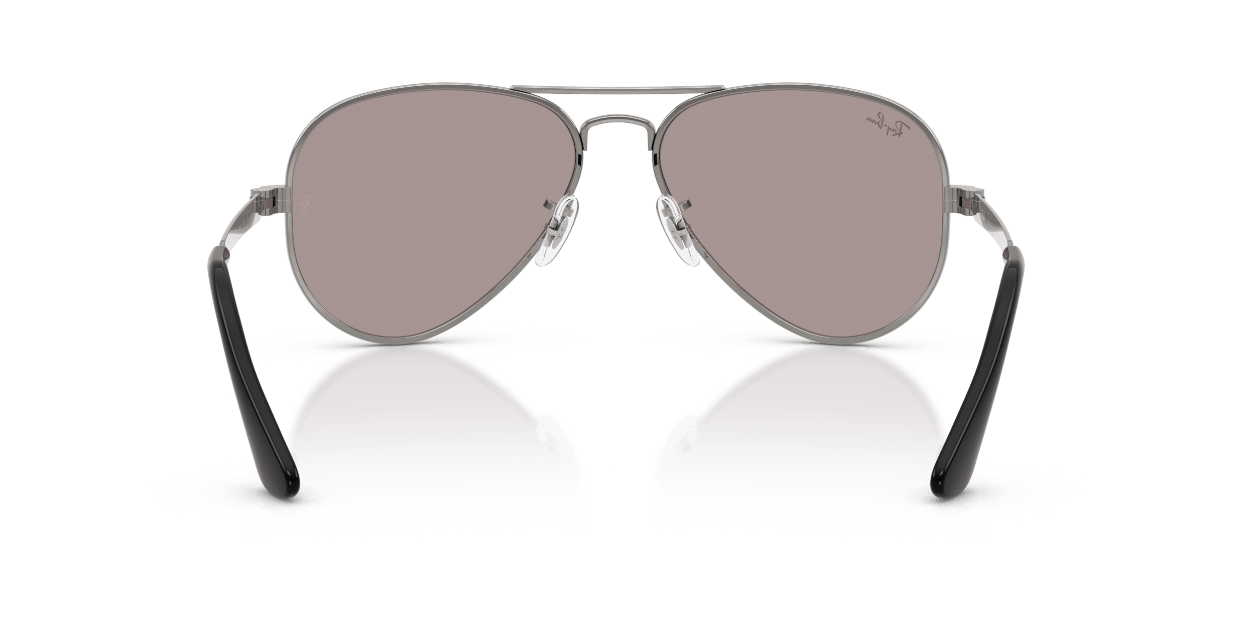 Aviator راي بان رمادي/بنفسجي XL