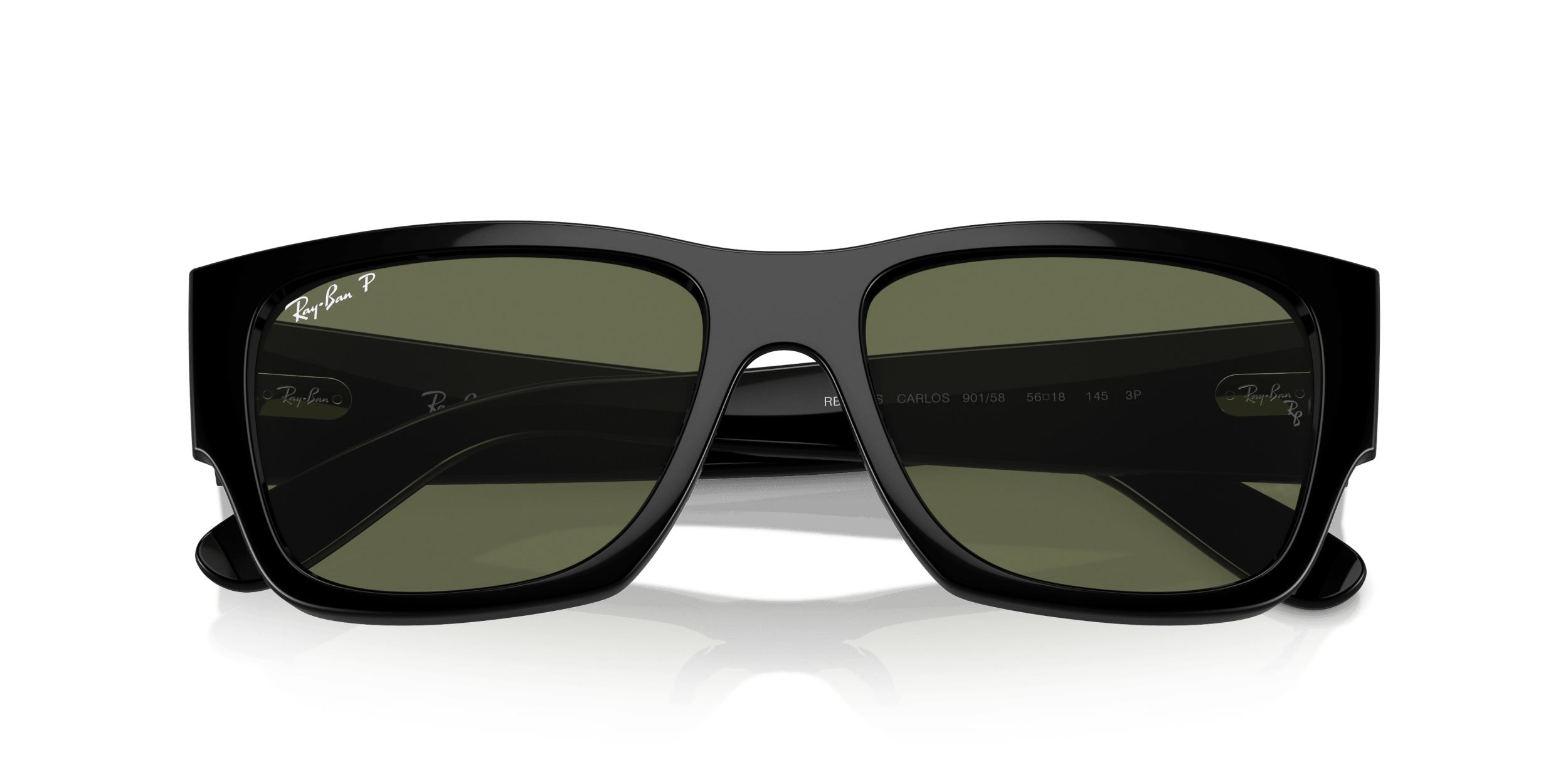 Carlos RAY-BAN أسود/أخضر M