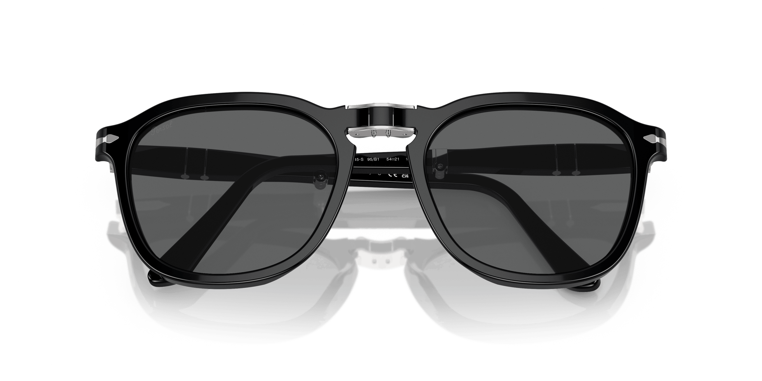 PO3345S PERSOL أسود/رمادي L
