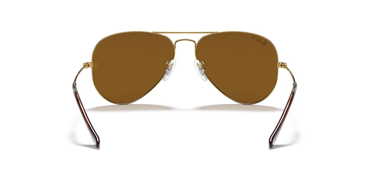 RB3025 ذهبي/بني/مستقطب مقاس XL