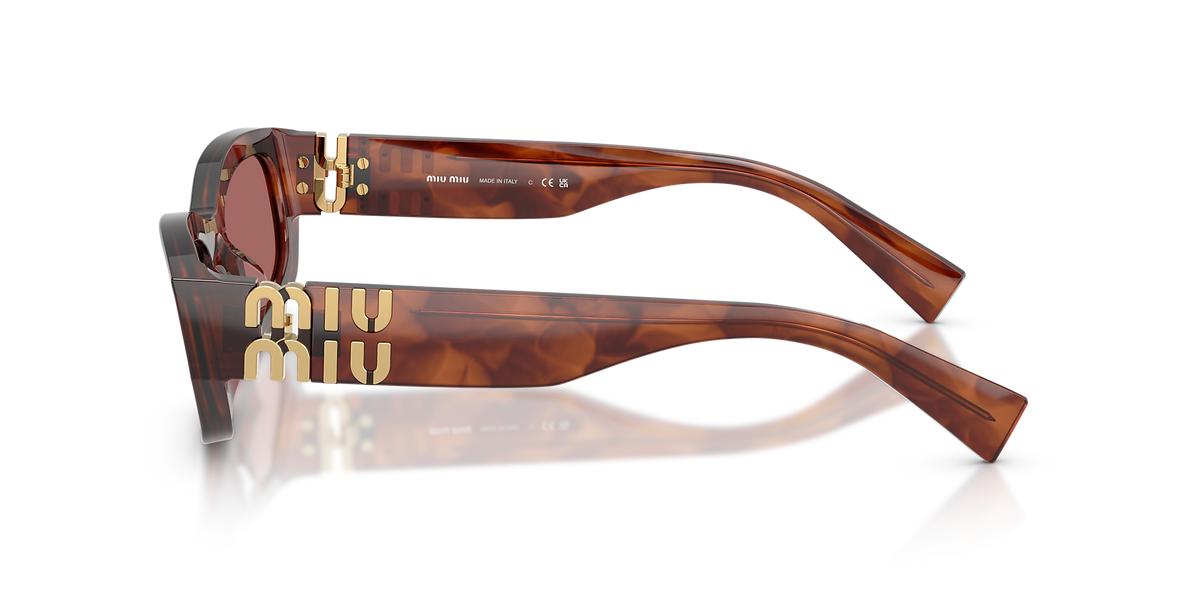 MU B04S Miu Miu Brown/Violet L – SunglassHut KSA