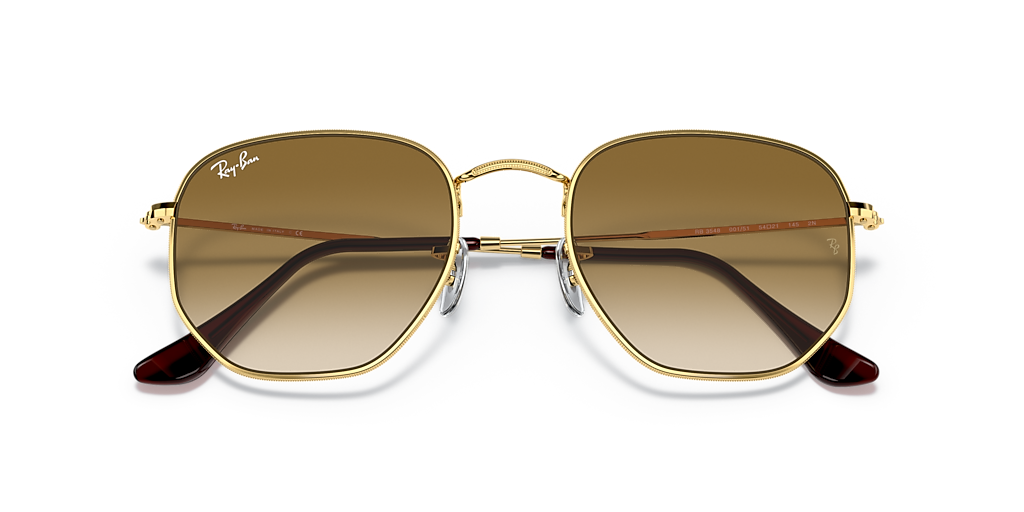 RB3548 Hexagonal Ray-Ban Gold/Brown M