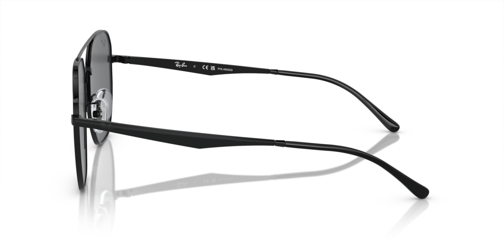 نظارة راي بان RB3724D سوداء/رمادية داكنة مقاس XXL