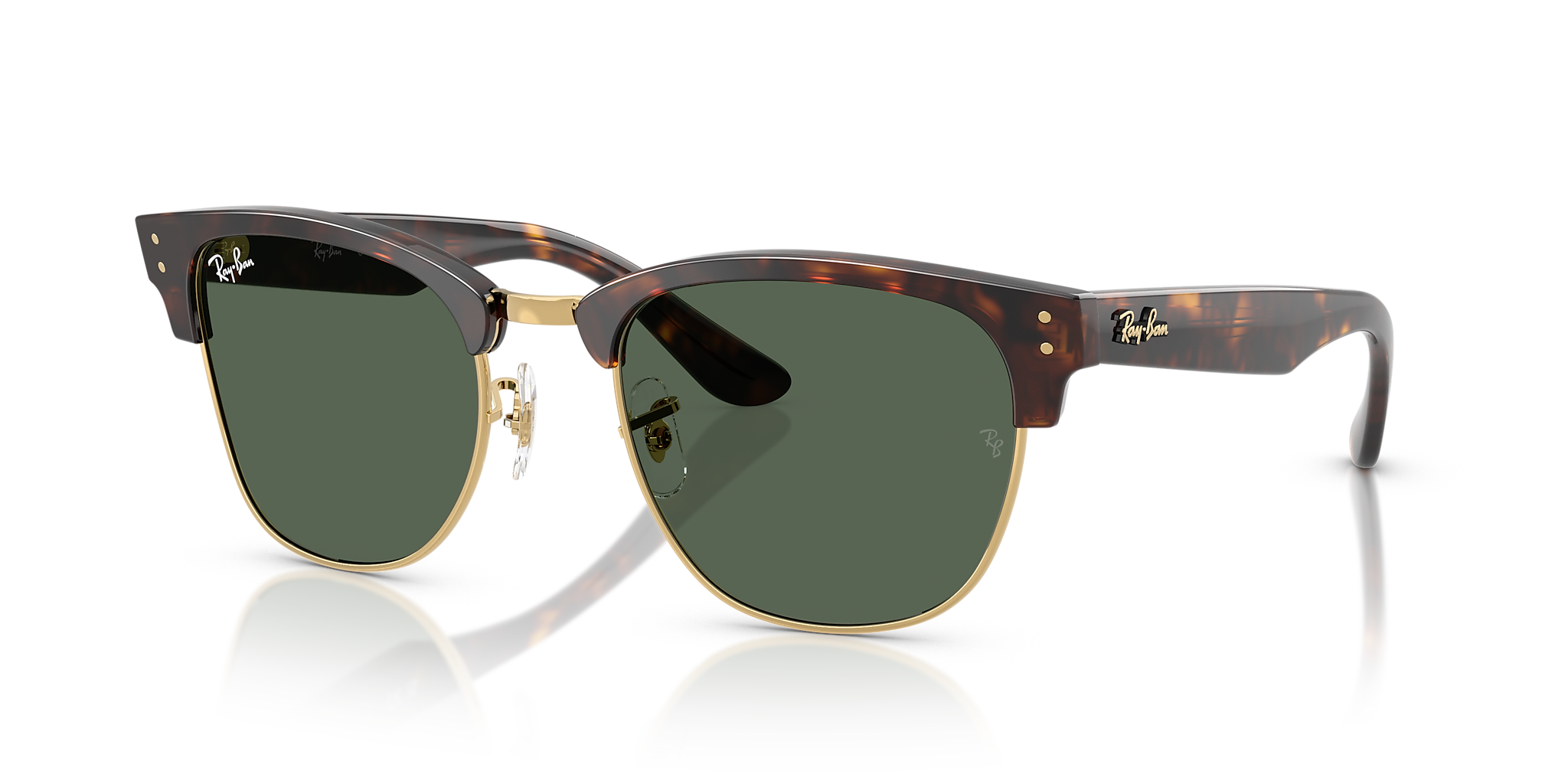 RBR0504S Clubmaster Reverse Ray-Ban Tortoise/Green L