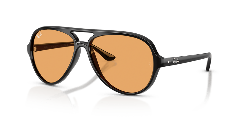 RB4125 كاتس 5000 RAY-BAN أسود/برتقالي M