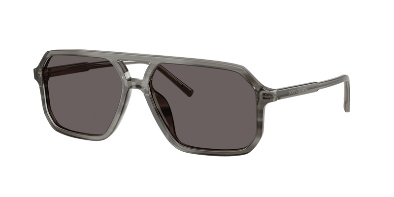 DG4541 DOLCE & GABBANA Grey On Striped Grey/Black Smoke XL