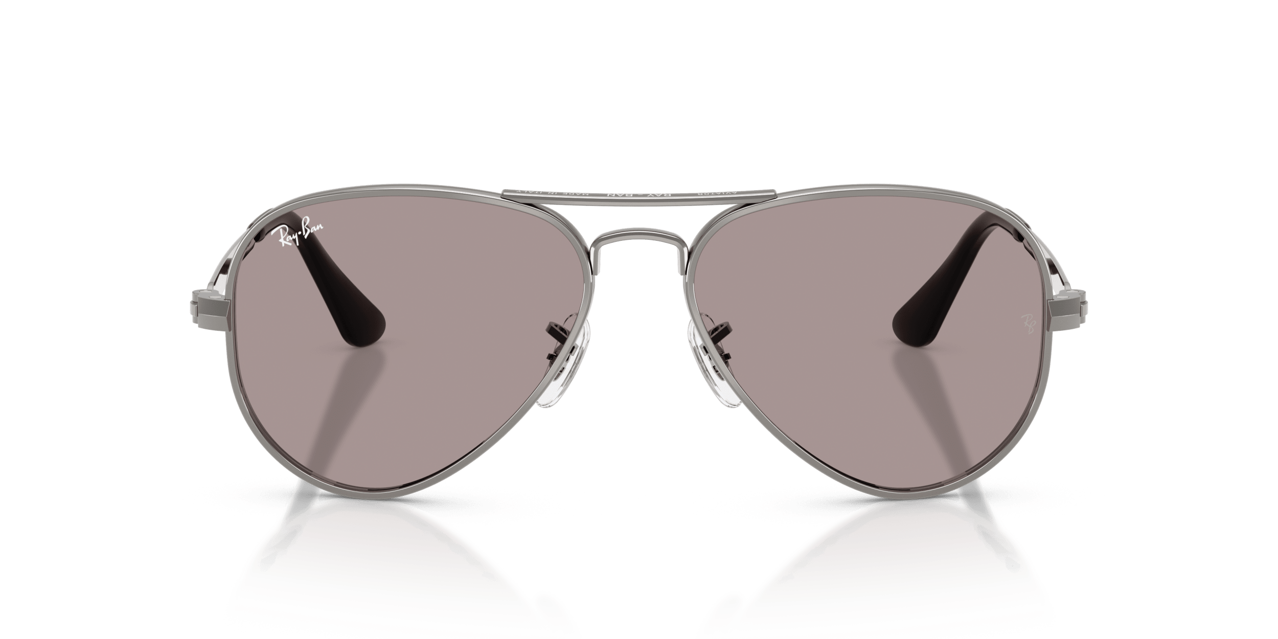 Aviator راي بان رمادي/بنفسجي XL