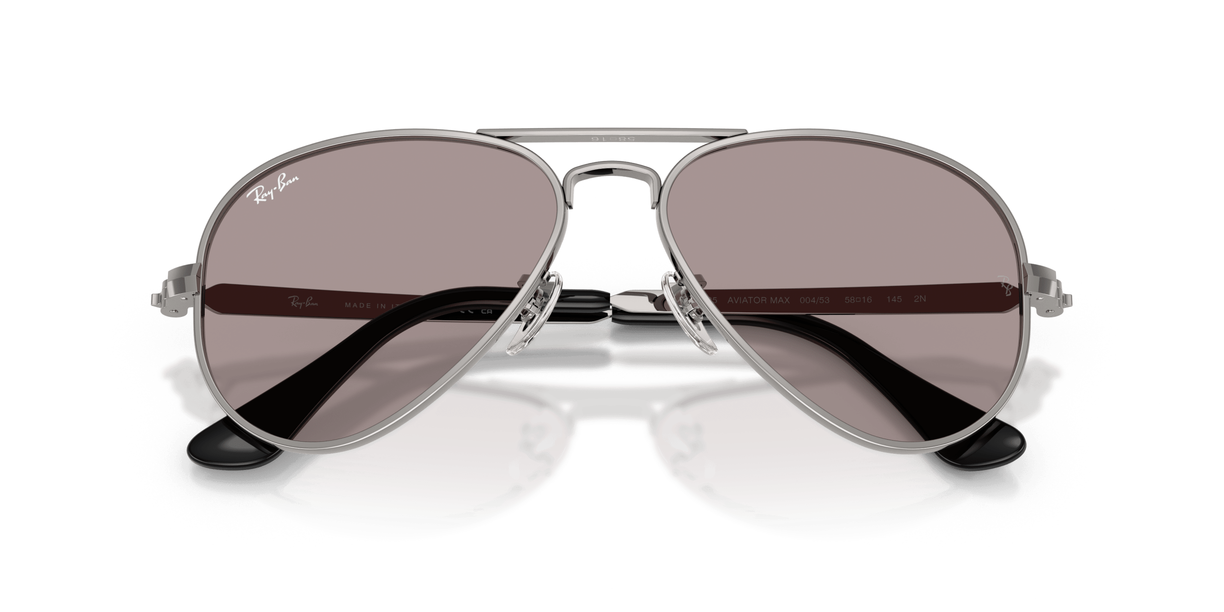 Aviator راي بان رمادي/بنفسجي XL