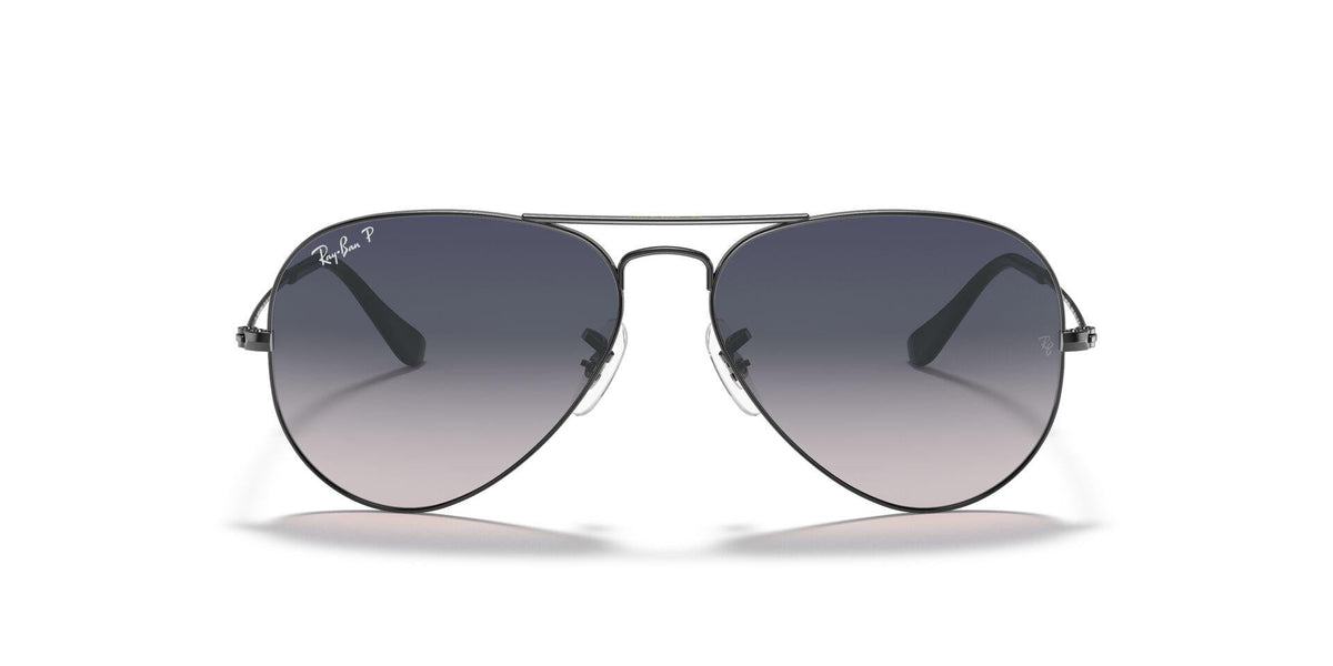 RB3025 فضي/أزرق/رمادي/مستقطب XXL