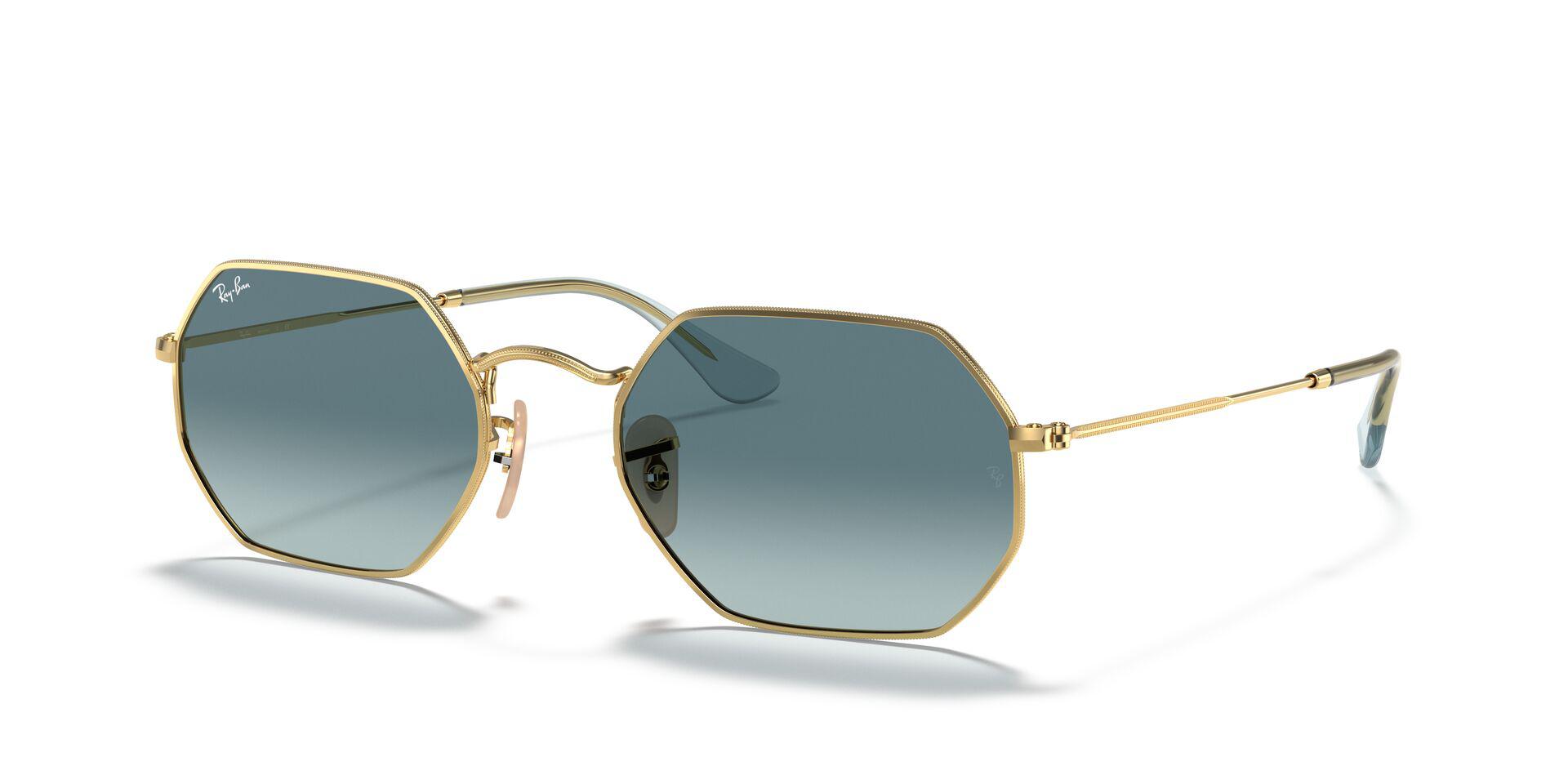 RB3556N Gold/Blue Gradient L