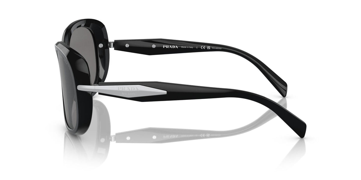PR 04ZS Black/Polar Dark Grey/Polarized L